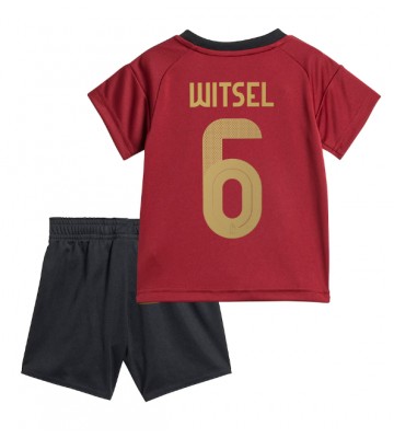 Bélgica Axel Witsel #6 Primera Equipación Niños Eurocopa 2024 Manga Corta (+ Pantalones cortos)